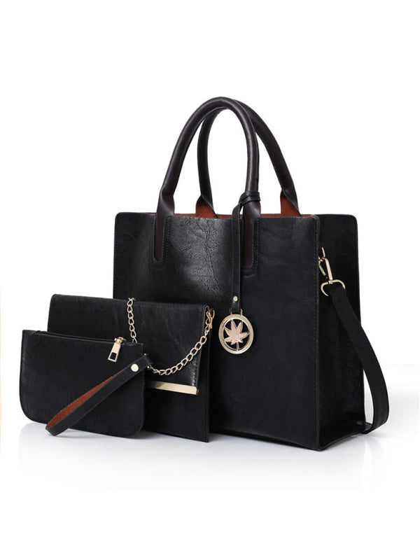 Ivy New Mother-in-law Bag PU Women's Bag Large Bag Multi-piece Set Shoulder Bag
