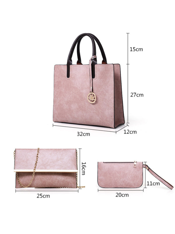 Ivy New Mother-in-law Bag PU Women's Bag Large Bag Multi-piece Set Shoulder Bag