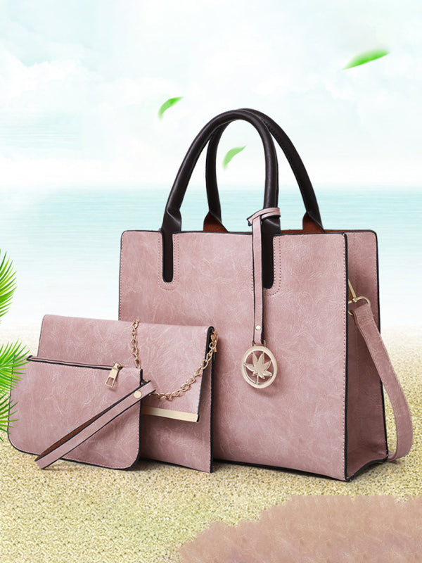 Ivy New Mother-in-law Bag PU Women's Bag Large Bag Multi-piece Set Shoulder Bag