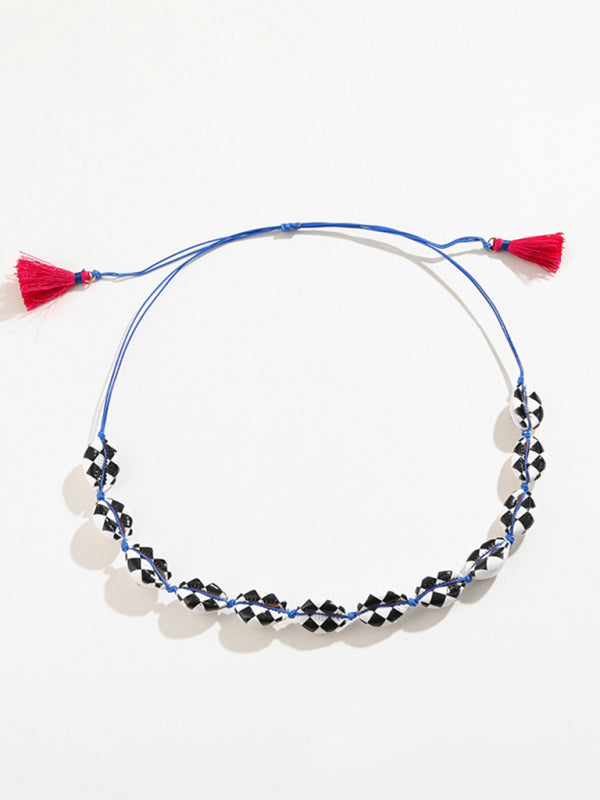 New Shell Detachable Stacked Beaded Necklace