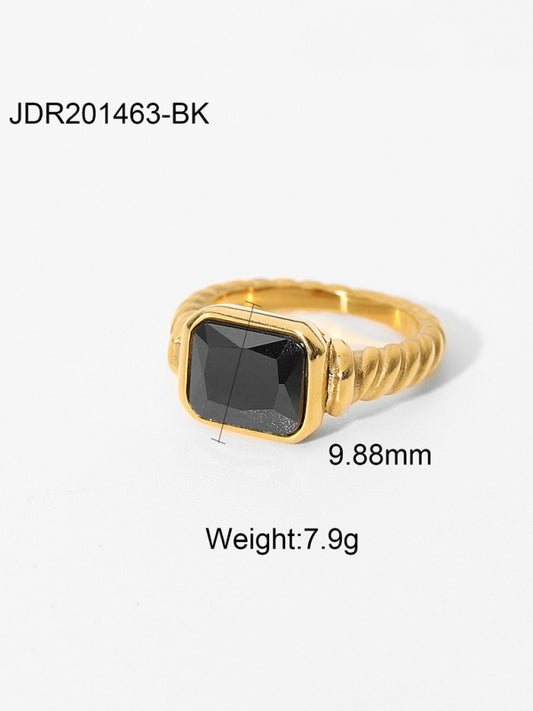 Fashionable Zircon Ring INS Internet Celebrity Ring Pair Ring Jewelry