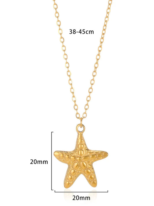New All-Match Holiday Ocean Element Pendant Necklace
