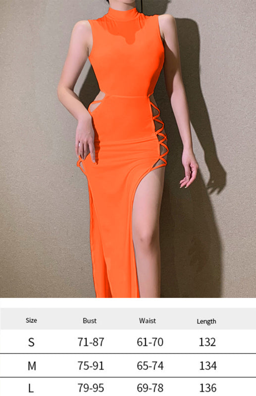 Millie Summer Sexy High-Slit Strappy Dress