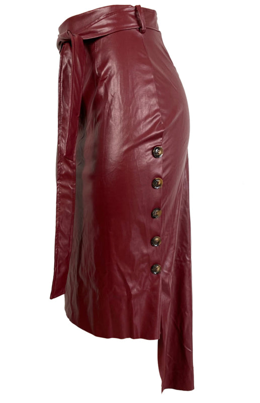 Izabella Ladies Casual Fashion Slit Mid Length Slim Skirt