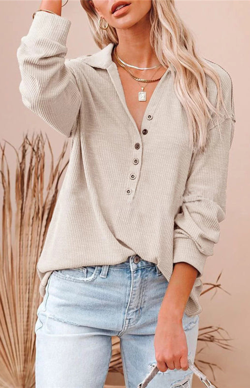 Priya Women's Fashion Casual Button-Up Blouse