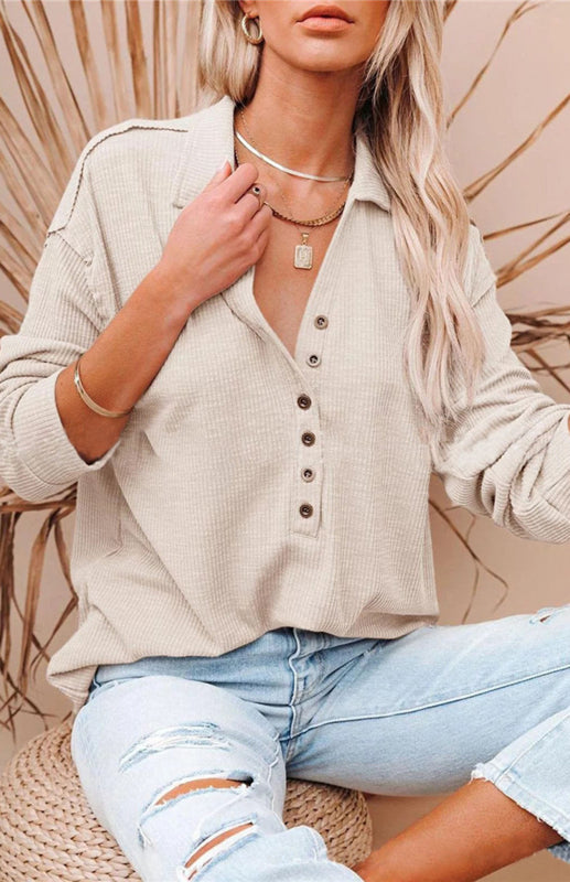 Priya Women's Fashion Casual Button-Up Blouse