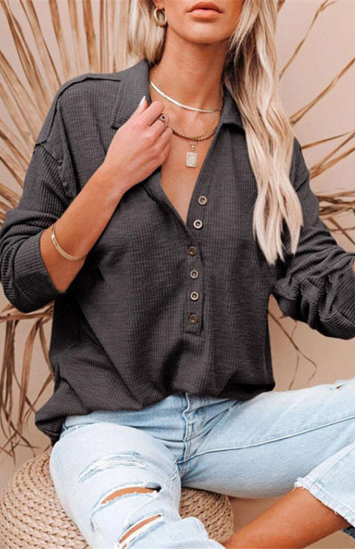 Priya Women's Fashion Casual Button-Up Blouse