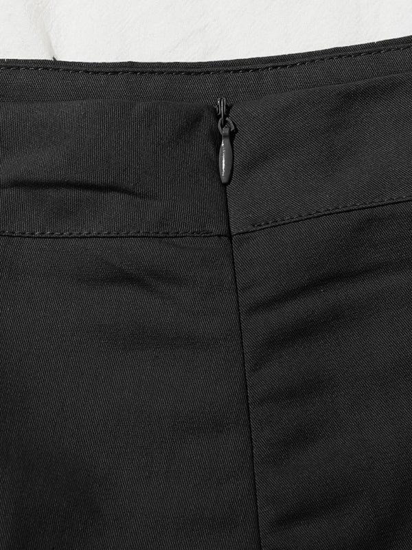 Genevieve Women's Lotus Leaf Edge Loose Casual Shorts