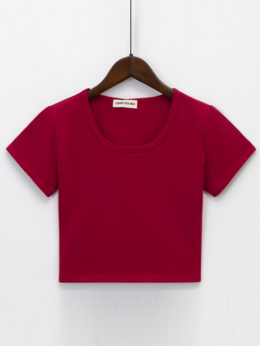 Janelle Women's Crew Neck Short Sleeves Tops