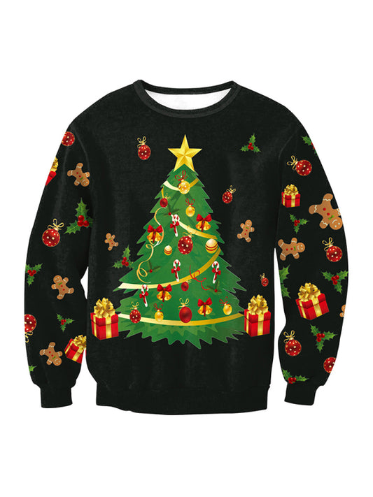 Nayla Festive Christmas Tree Knit Top With Gifts