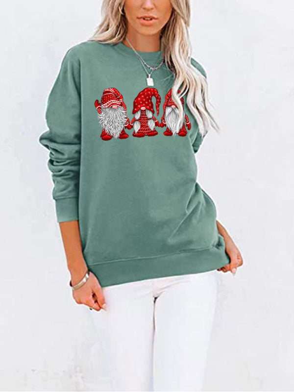 Judy Santa Crew Neck Pocket Bat Long Sleeve Top