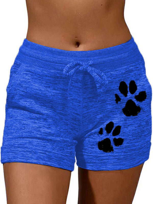 Rosalina Women's Printed Bottoming Quick-Drying Shorts Yoga Pants Casual Sports Waist Elastic Shorts