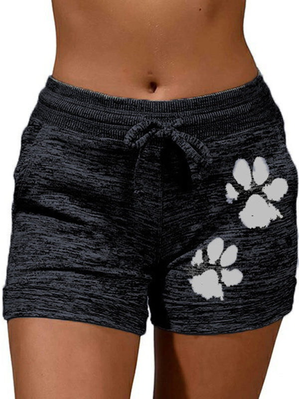 Rosalina Women's Printed Bottoming Quick-Drying Shorts Yoga Pants Casual Sports Waist Elastic Shorts