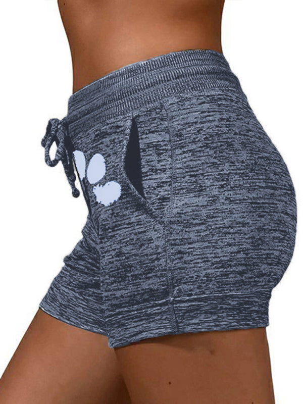 Rosalina Women's Printed Bottoming Quick-Drying Shorts Yoga Pants Casual Sports Waist Elastic Shorts