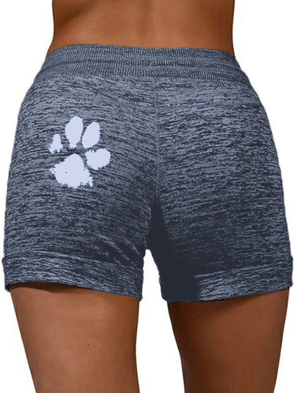 Rosalina Women's Printed Bottoming Quick-Drying Shorts Yoga Pants Casual Sports Waist Elastic Shorts