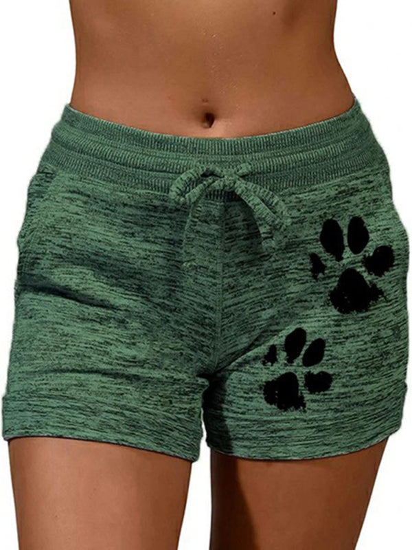 Rosalina Women's Printed Bottoming Quick-Drying Shorts Yoga Pants Casual Sports Waist Elastic Shorts