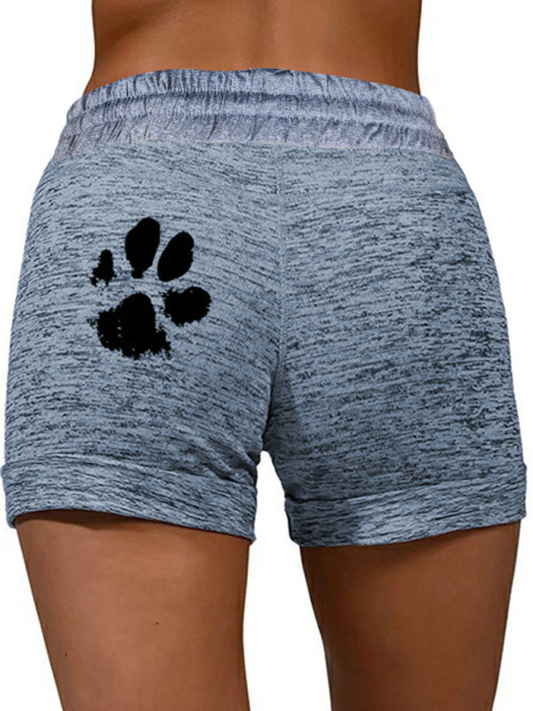 Rosalina Women's Printed Bottoming Quick-Drying Shorts Yoga Pants Casual Sports Waist Elastic Shorts