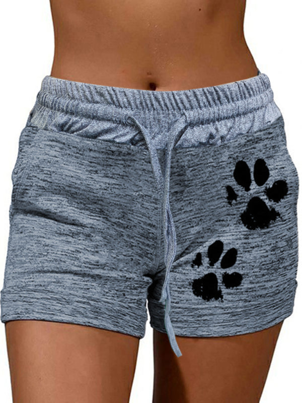 Rosalina Women's Printed Bottoming Quick-Drying Shorts Yoga Pants Casual Sports Waist Elastic Shorts