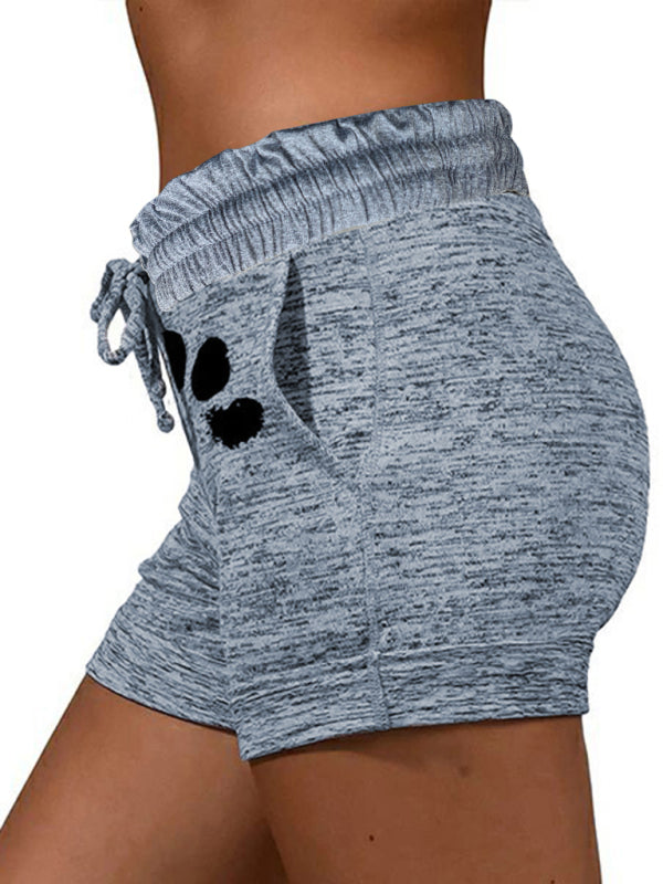 Rosalina Women's Printed Bottoming Quick-Drying Shorts Yoga Pants Casual Sports Waist Elastic Shorts