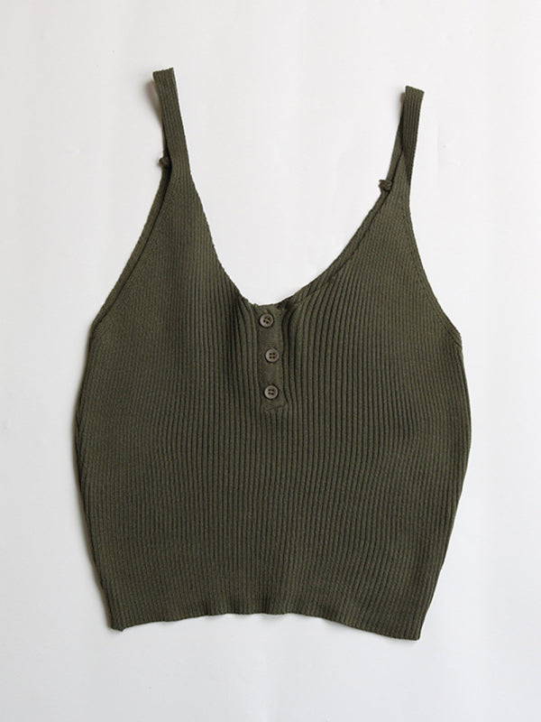 Dulcie Cropped Sexy Crop Top Solid Color Camisole Babes