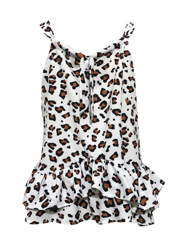 Ruth New Print Halter Neck Adjustable Strappy Vest