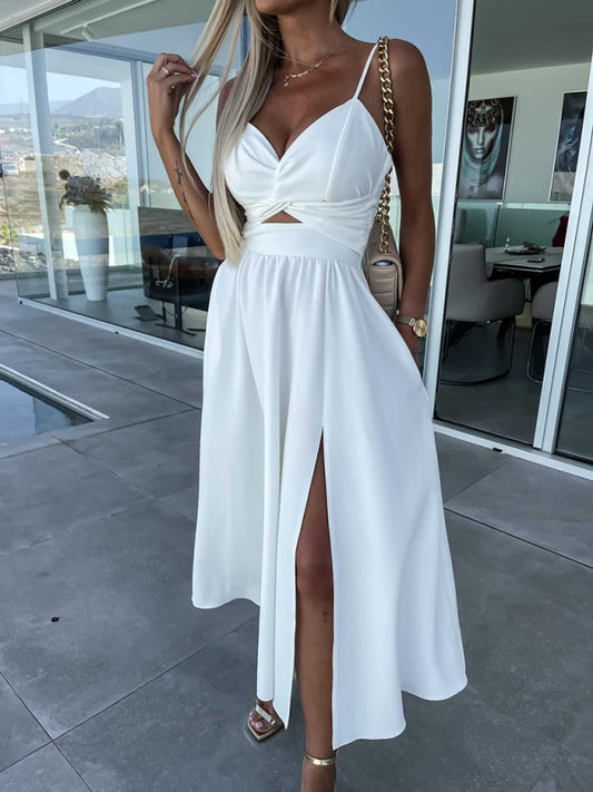 Peyton Women's Woven Sexy Suspender Fashion Ladies Dress Dress