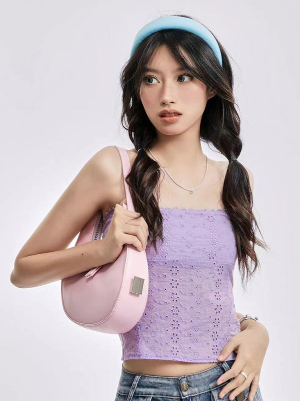 Lucina New Sexy Women's Clothing Y2K Street Fashion Navel Strapless Vest