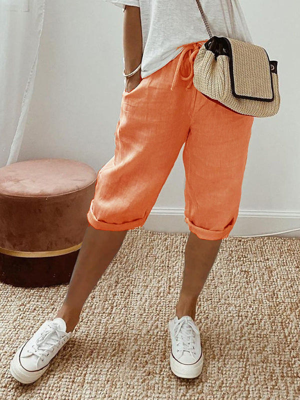 Blake New Women's Pocket Elastic Casual Trousers