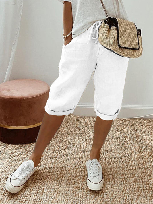 Blake New Women's Pocket Elastic Casual Trousers