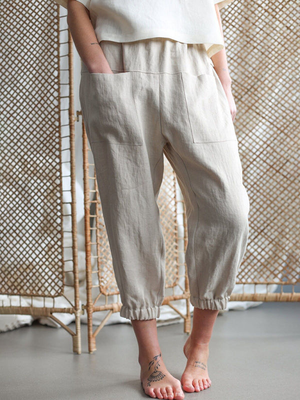 Camila New style loose pocket casual pants