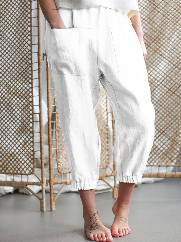 Camila New style loose pocket casual pants