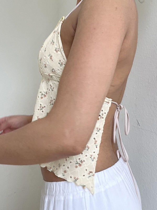 Merritt New Fashionable Ruffled Floral Camisole Vest