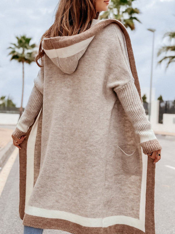Alondra Women's Loose Hooded Warm Twist Knitted Cardigan