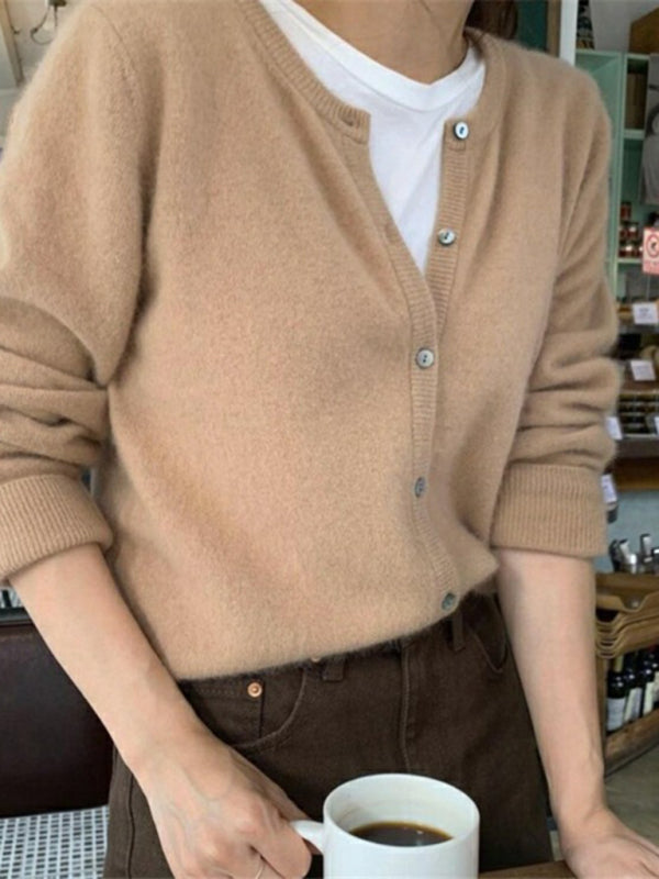 Haisley New Round neck Layered Knitted Cardigan