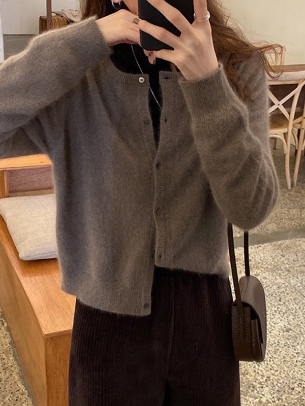 Haisley New Round neck Layered Knitted Cardigan