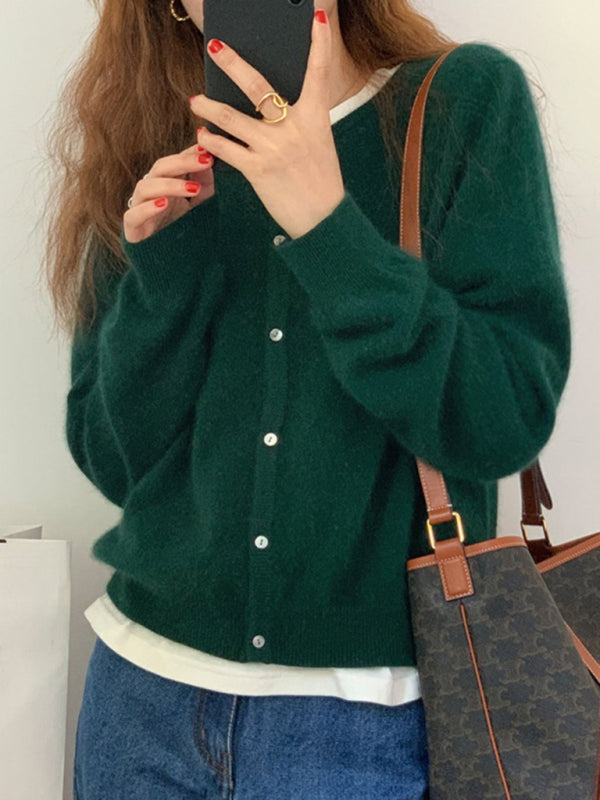 Haisley New Round neck Layered Knitted Cardigan