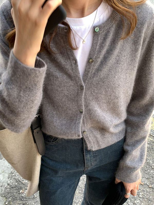Haisley New Round neck Layered Knitted Cardigan