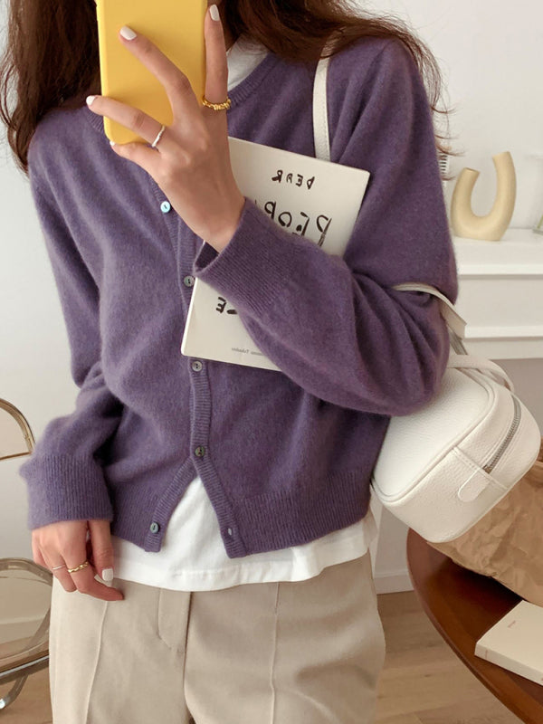 Haisley New Round neck Layered Knitted Cardigan