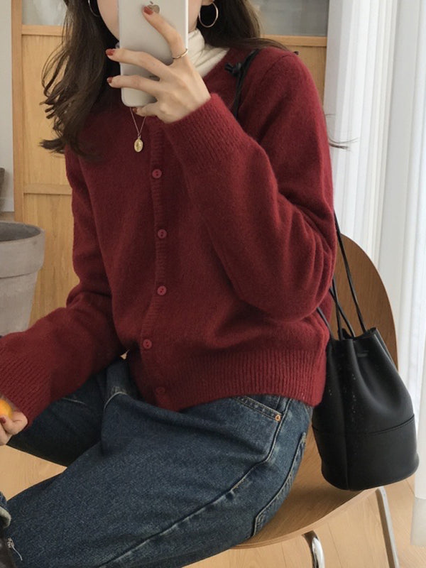 Haisley New Round neck Layered Knitted Cardigan