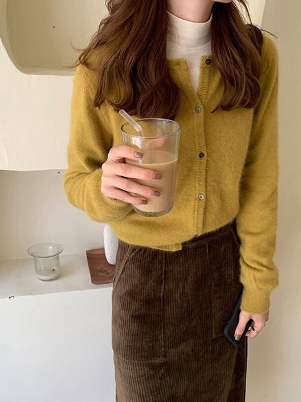 Haisley New Round neck Layered Knitted Cardigan