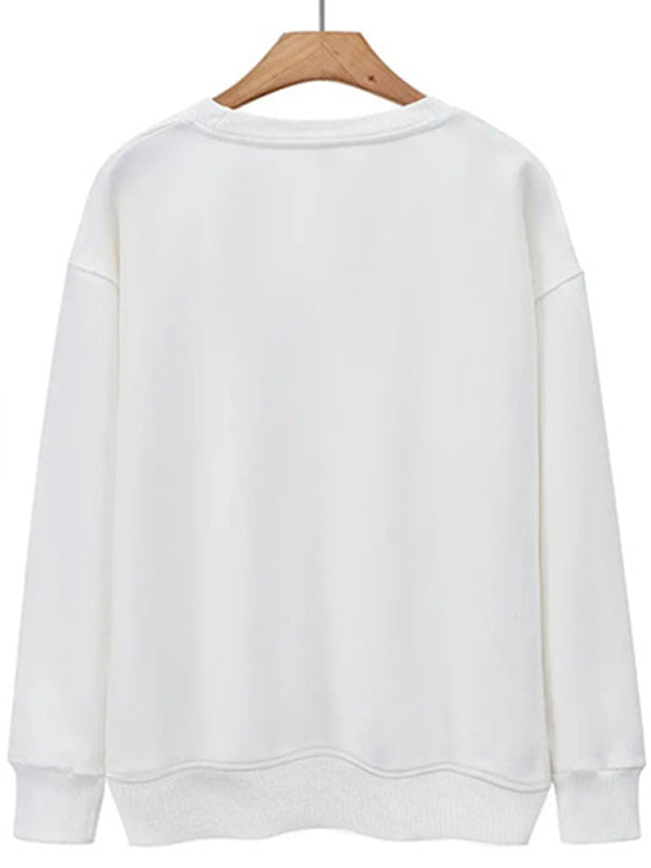 Celia Women's Wholesale Round Neck Casual Deer Head Pattern Sweatshirt