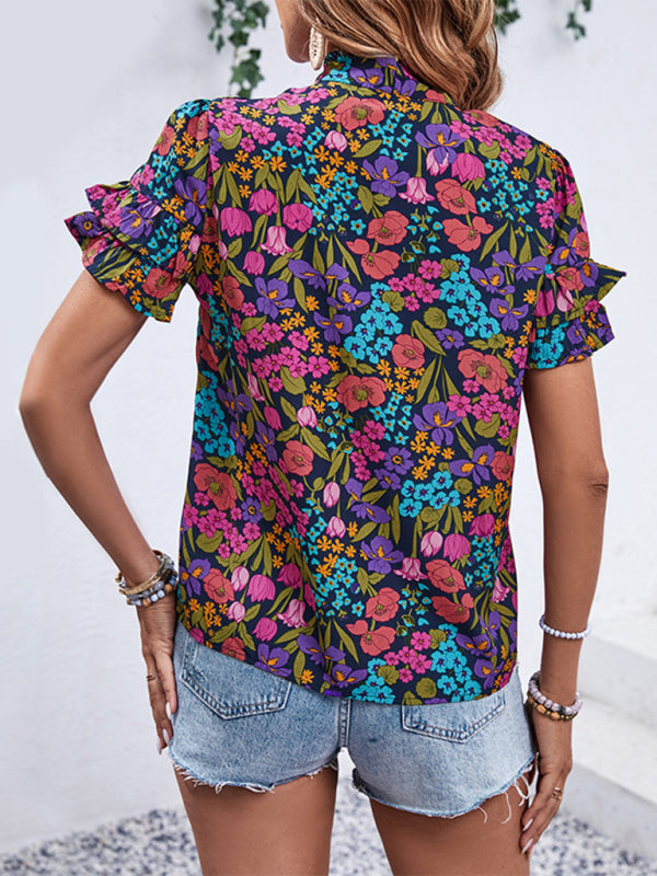 Elita New Women's Clothing New Printed Ethnic Style Shirts