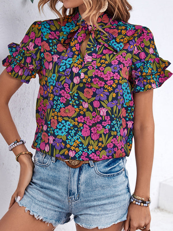 Elita New Women's Clothing New Printed Ethnic Style Shirts