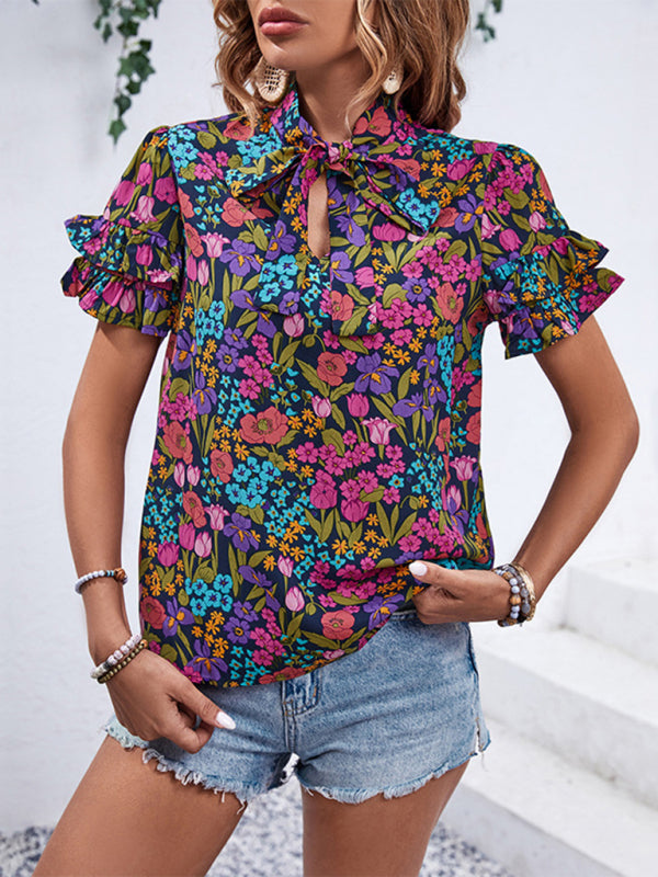 Elita New Women's Clothing New Printed Ethnic Style Shirts