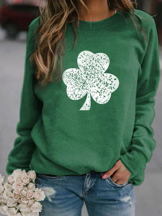 Regan St. Patrick's Day Lucky Clover Sweatshirt