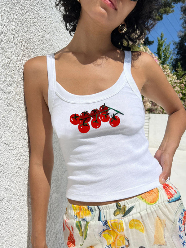 Birdie Women's Simple Printed Hot Girl Camisole Vest