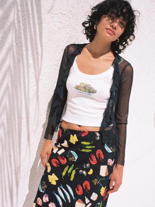 Birdie Women's Simple Printed Hot Girl Camisole Vest