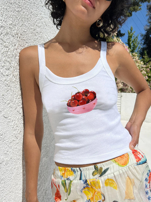 Birdie Women's Simple Printed Hot Girl Camisole Vest