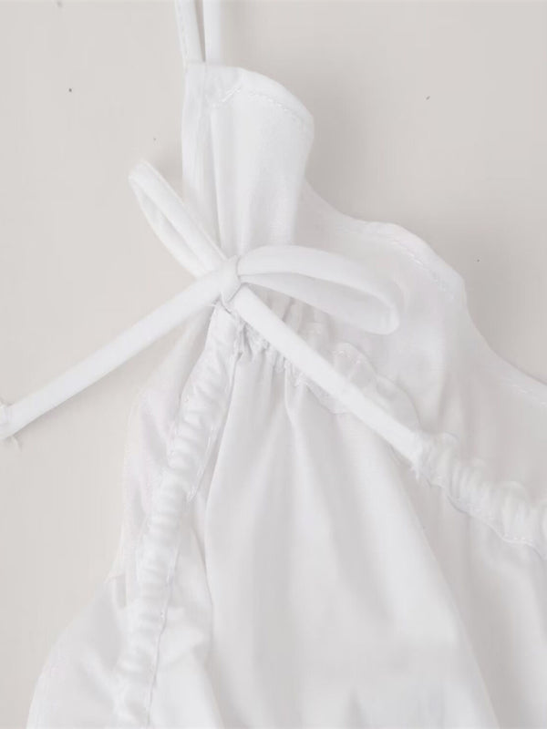 Ciel Women's Street Fashion Bow Camisole Top