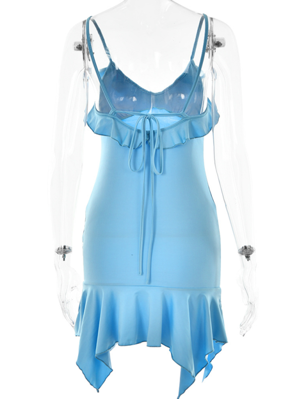 Anastasia Suspender V-Neck Dress Fashion New Sexy Hot Girl High Waist Hip Skirt